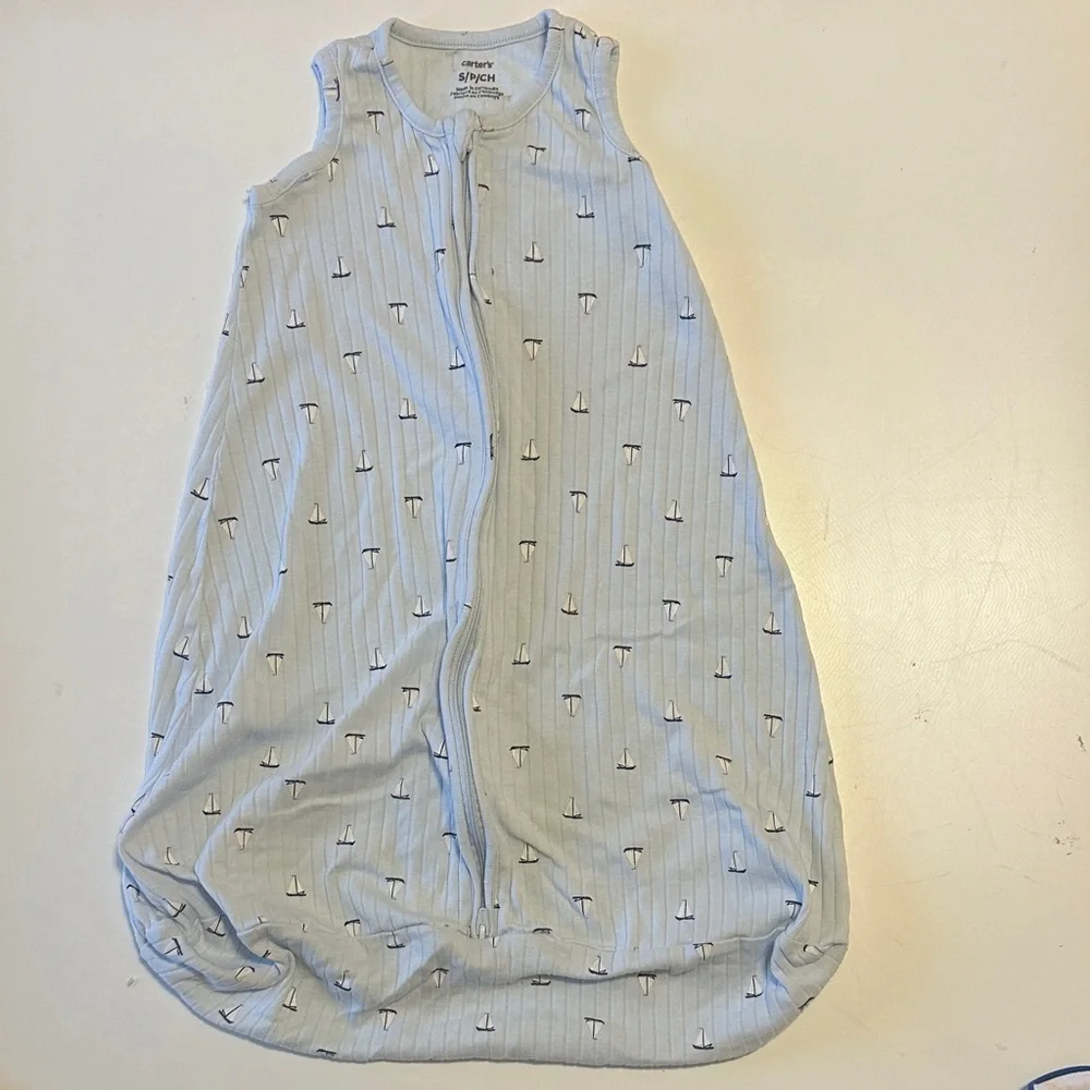 Carter’s Lightweight Light Blue Sailboat Sleep Sack